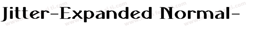 Jitter-Expanded Normal字体转换